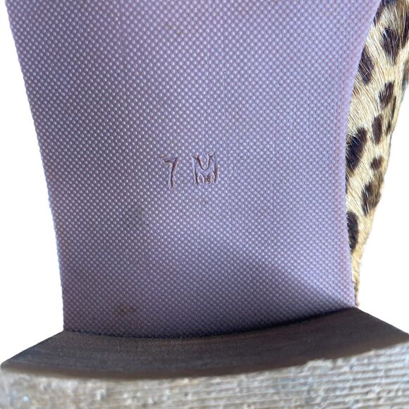 COCONUTS by Matisse Booties Size 7 Rapid Cow Hair Leather Ankle Boots Leopard - Picture 8 of 11